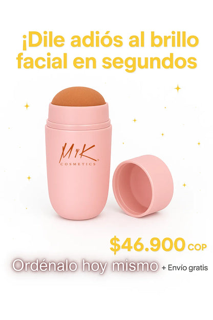Rodillo facial Anti-Brillo - Tecnología volcánica para una piel perfectamente mate