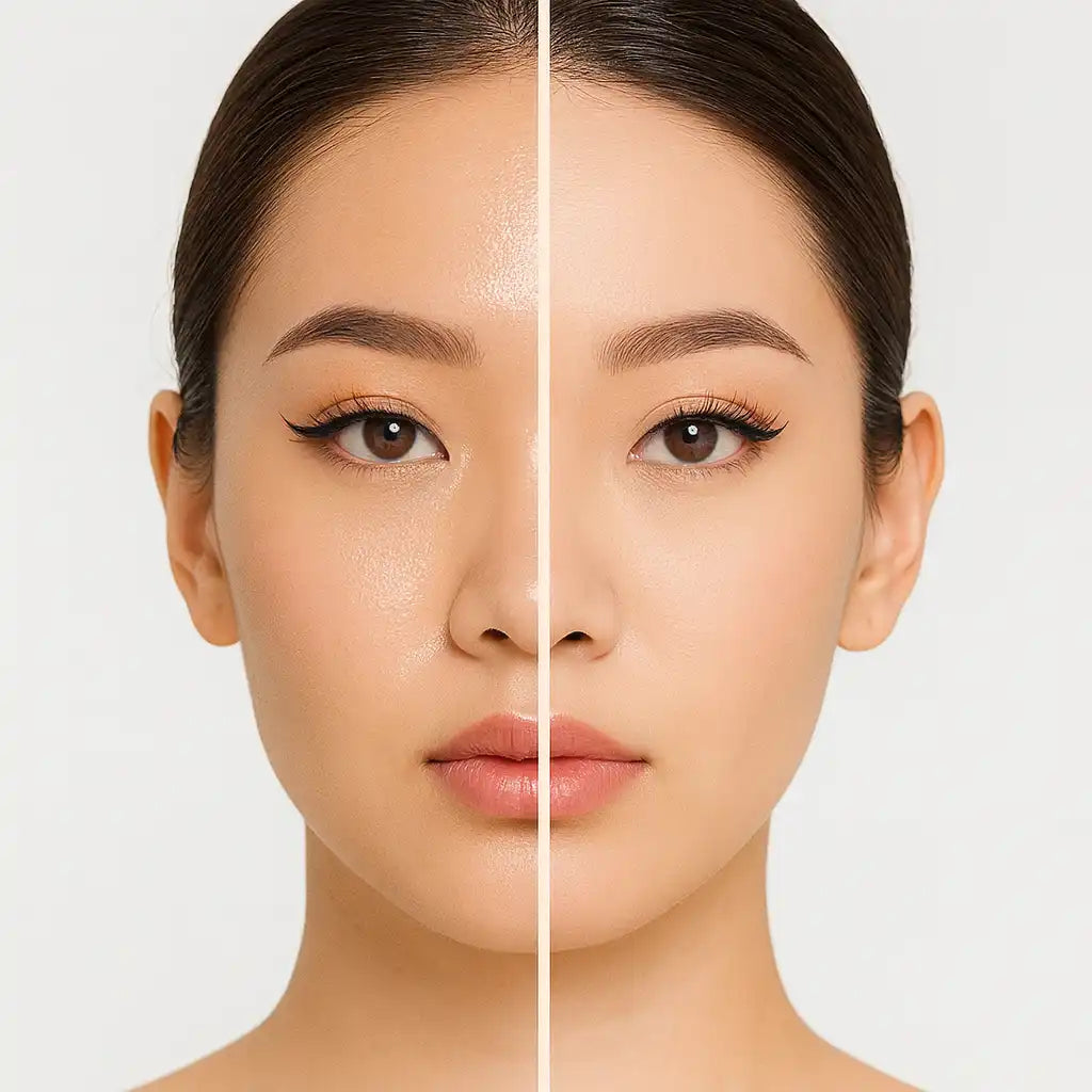 Rodillo facial Anti-Brillo - Tecnología volcánica para una piel perfectamente mate